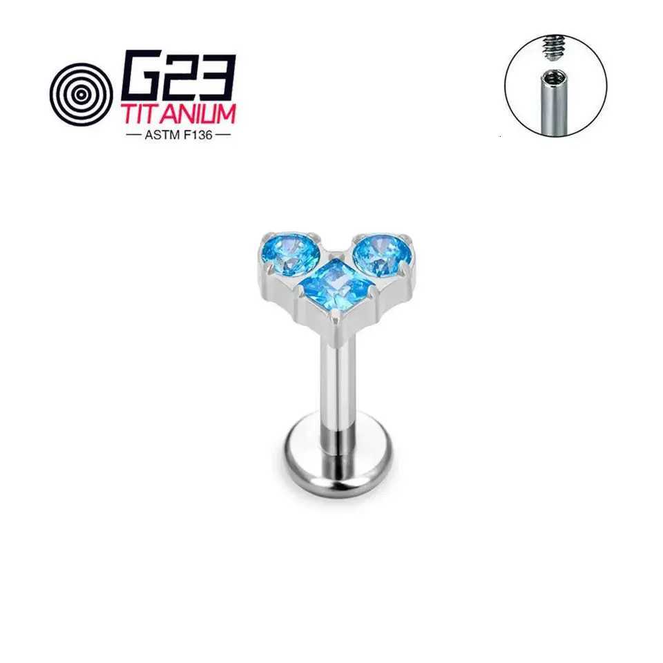 G23 Titanium Piercing Stud Internally Threaded 16G Ear Cartilage Tragus Conch Sexy Fashion Ear Jewelry Accessories y250715
