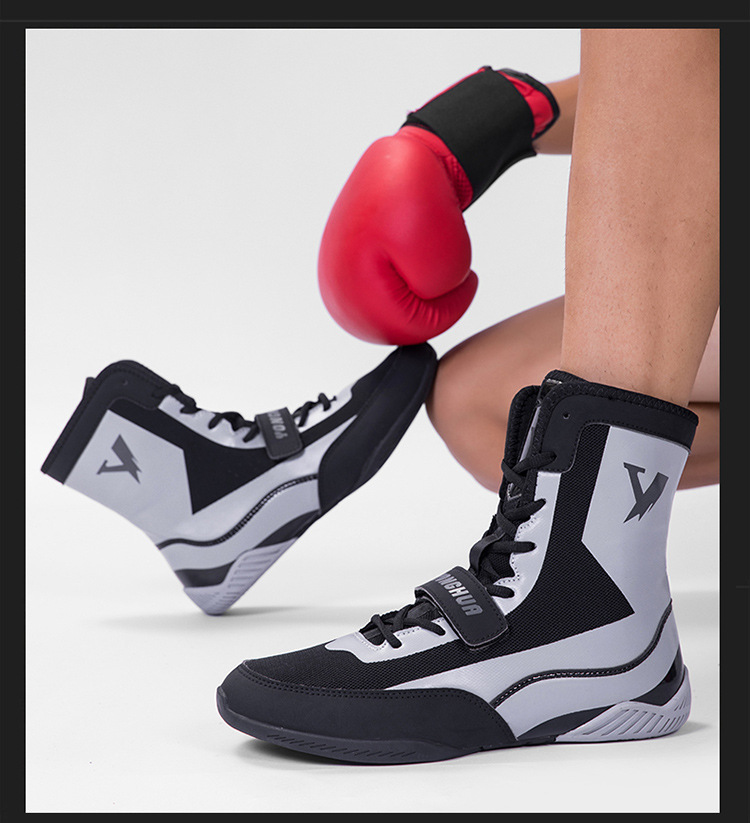 Boxing Sneakers Fitness Comfort Non slip Competition Shoes Indoor Mens Trainers Non slip Breathable Wear resistant