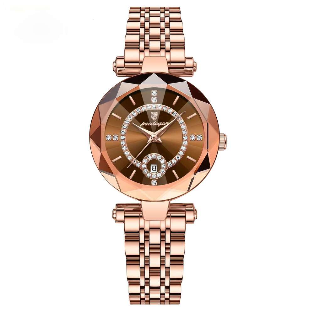 DHwatches Women's Ultra-Thin Watch - 50M Waterproof Stainless Steel Quartz Wristwatch with Date (Model 726)
