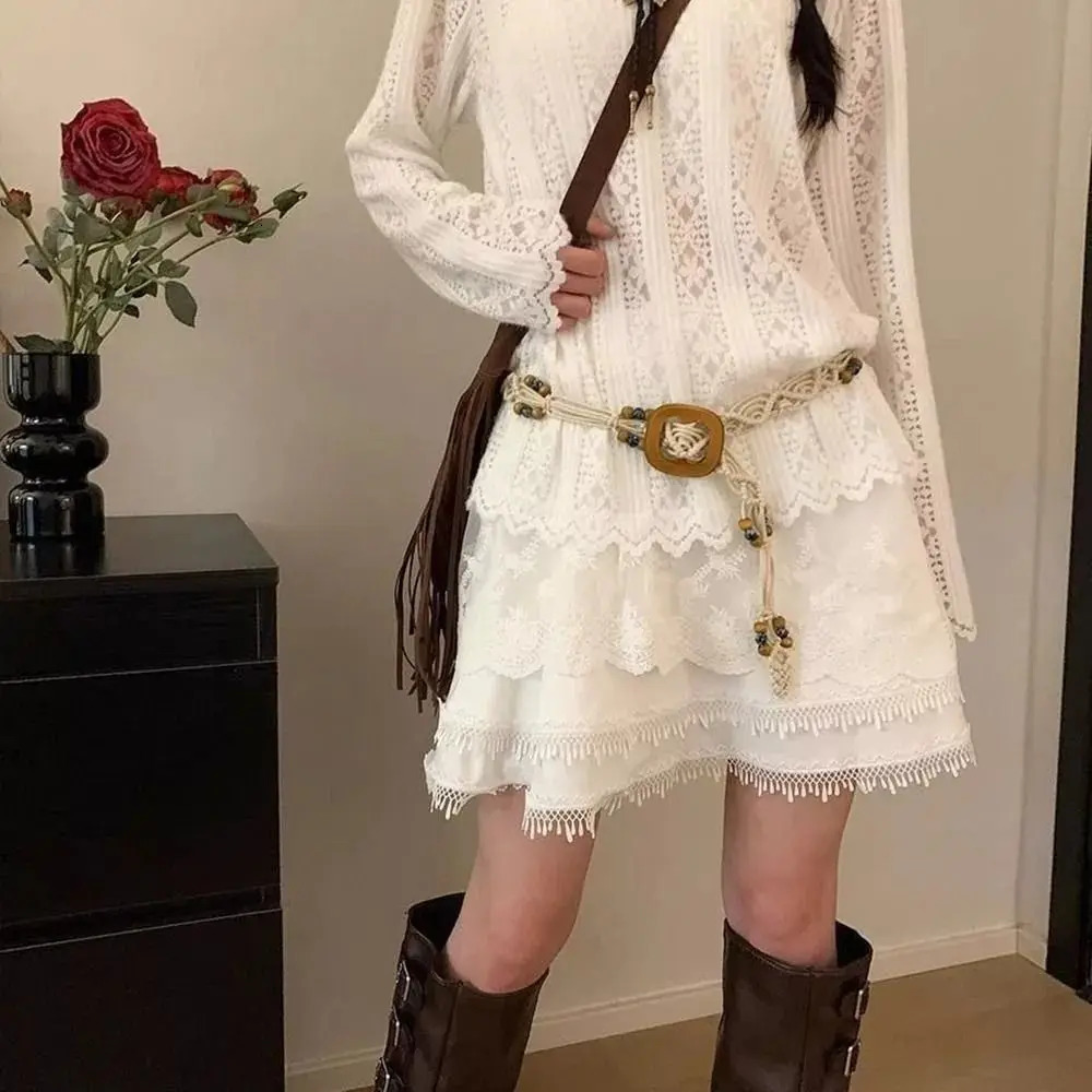 Butterfly Tassel Waist Chain Y2K Trendy Bohemian Belt Summer Beach Accessories Vintage Flower Bohemian Belt 250715