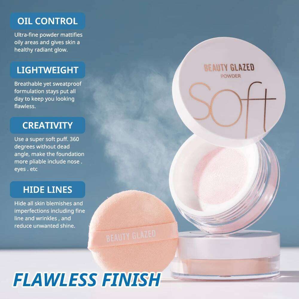 Beauty Glazed 4 ColorsMatte Loose Natural Waterproof Long-Lasting Concealer Banana Powder for Makeup X250717