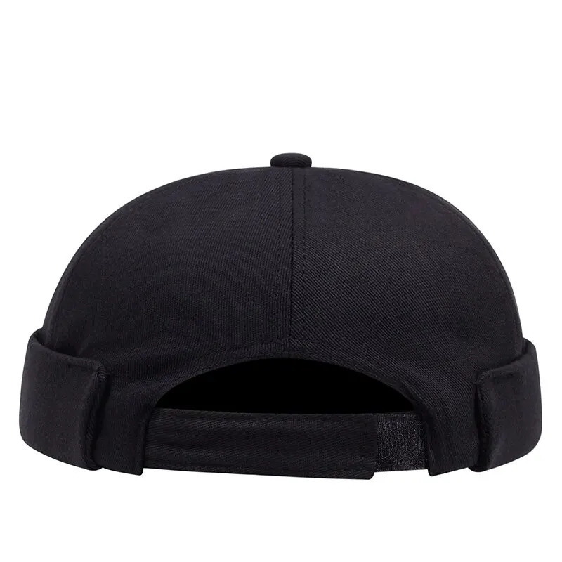 Vintage Brimless Hat Breathable Shark Beanie Hat Cotton Retro Men Adjustable Docker Cap Literary Sailor Cap Women Hip Hop Hat 250715