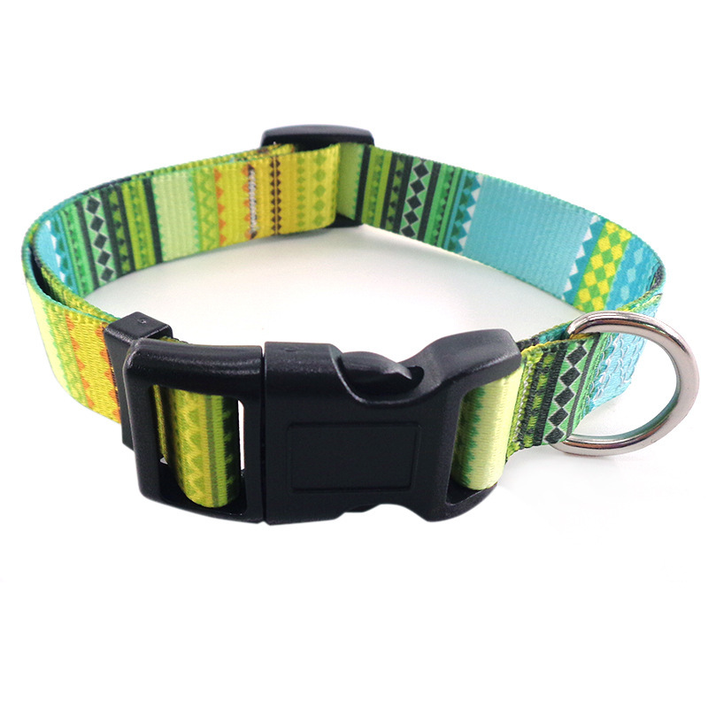 Breathable Dog Collar with Non-Rubbing Design - Comfort-Fit Print Necklace