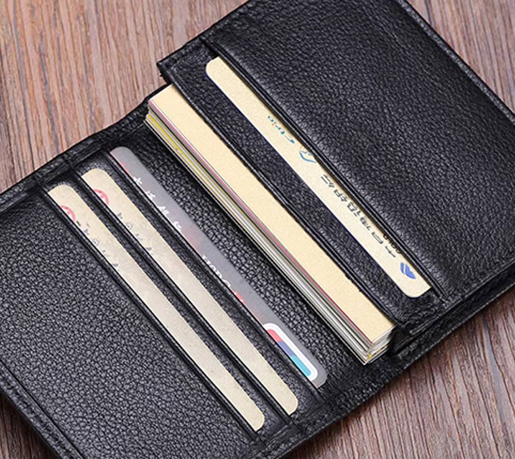 Luxury Fashion Genuine Leather Wallets men credit holders women cardID male organizer Business card holder ddmynov