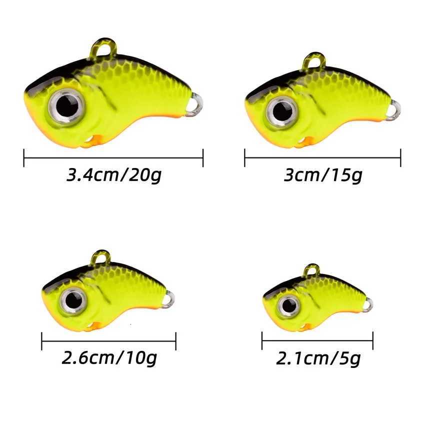 5Pcs/box Rotating Metal VIB vibration Bait Spinner Spoon 5g-20g Jigs Trout Winter Fishing Hard Baits TackLE Pesca Z250717