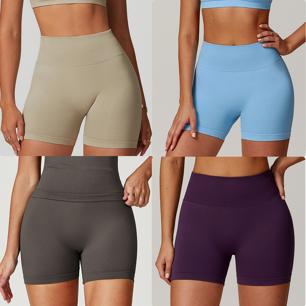 Womens Yoga pants Outfits High Waist Shorts Exercise Short Pants Fitness Wear Girls Running Elastic Pants Sportswear Exercise Fitness Wear Athletic Tr