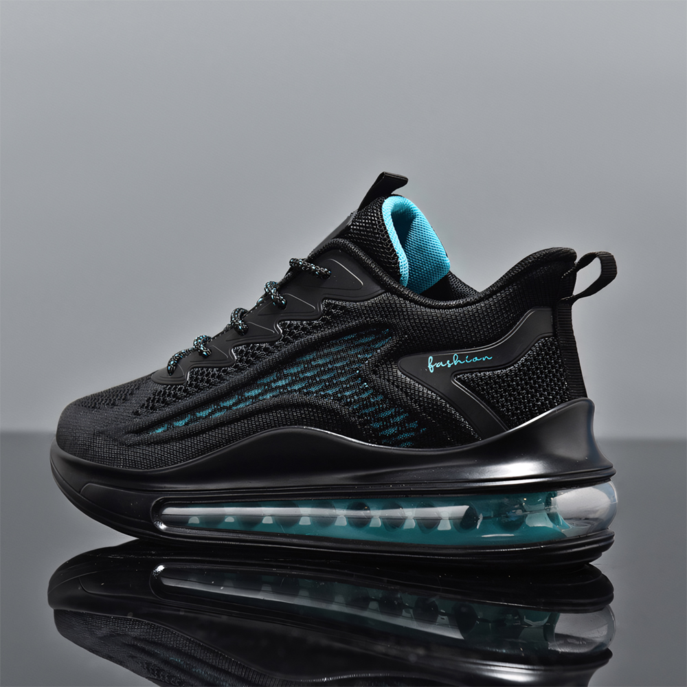 HW-6935 2025 Fashion New Men's Shoes Flyknit Mesh Breathable Sports Shoes Casual Shoes Air Cushion Shock Absorbent Height Increasing Running Shoe