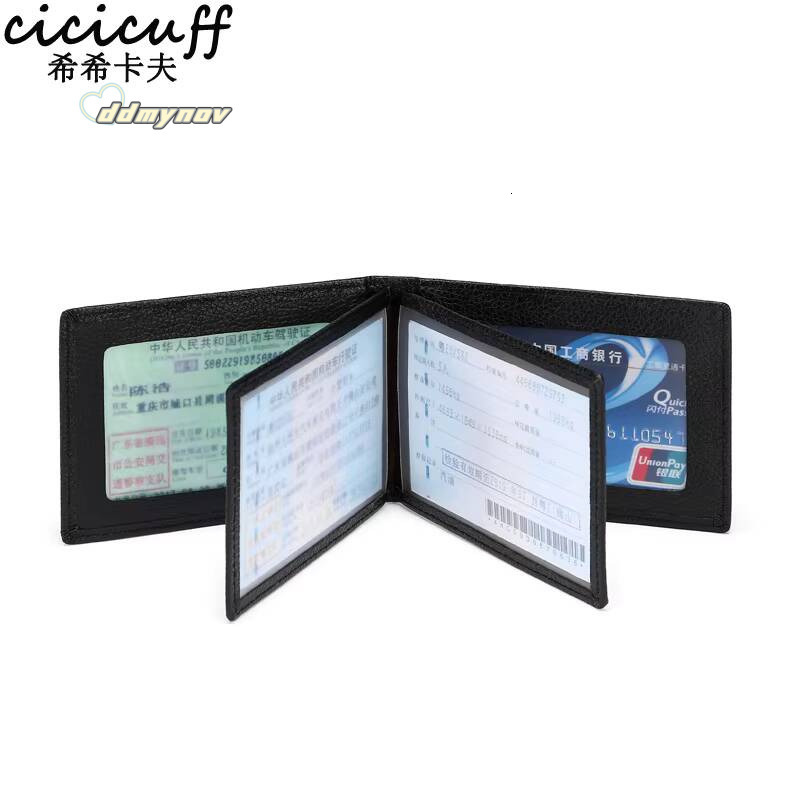 Ultra-thin Driver License Holder Pu Leather on Cover for Car Driving Documents Business ID Pass Credentials Folder Wallet Unisex ddmynov