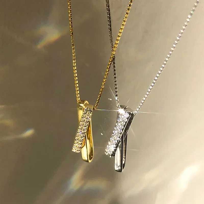 New Minimalist Letter X Womens Zircon Necklace for Daily Wear Minimalist Design Personalized Elegance Jewelry AccessoriesXJ250717