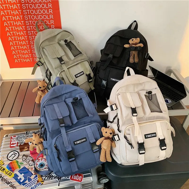 Multifunctional Teenager Laptop Backpack Women Cool Canvas School Bag High Quality Student Backpacks Fashion Schoolbag 250714