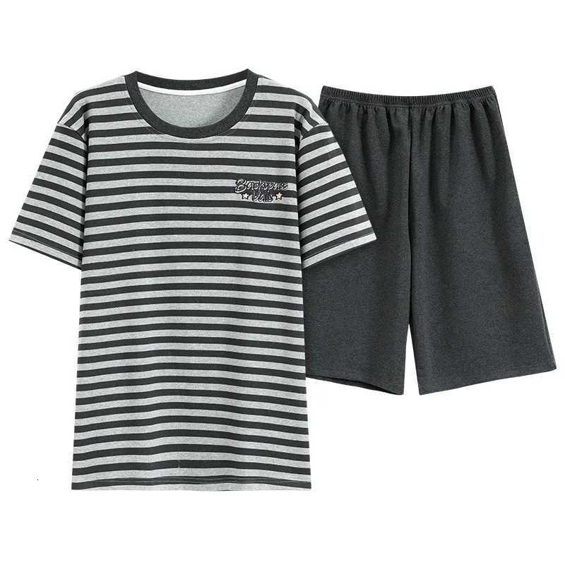 Summer Mens Loungewear Short Sleeve Shorts Pajama Sets Thin Style Cool and Breathable Casual and Comfortable Sleepwear 2PCS/Set W250717