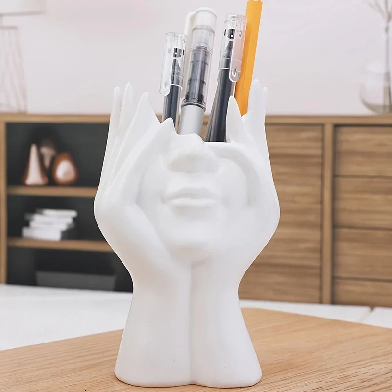Multi Functional Facial Styling Makeup Brush Storage Box Pen Holder Vase Decoration Living Room Foyer TV Cabinet Decoration 250716