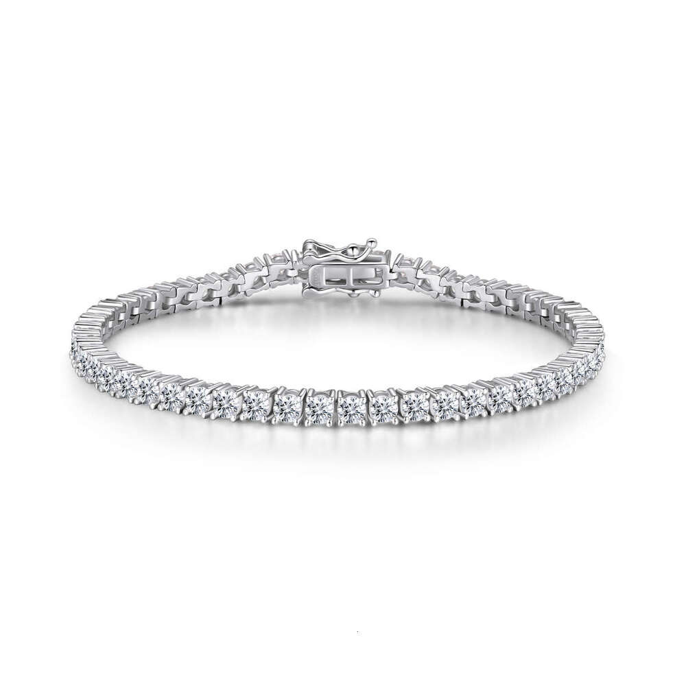 New Niche Exquisite INS Style Bracelet For Women Full Dia S Pure Sier High-End Tennis Chain Ff4