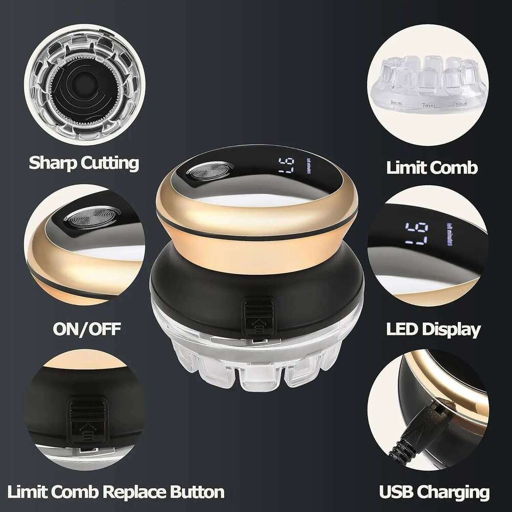 Kemei 887 UFO Electric Even Cut Rotary Trimmer For Men Washable Shortcut Kit Rechargeable Hair Clipper Hine Self-Haircut