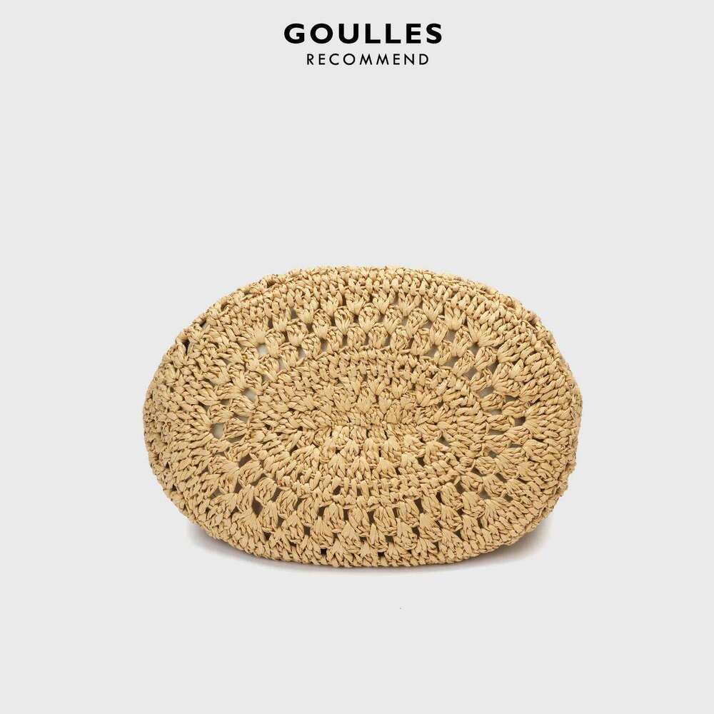 Fashion Grass Knitting Tote Handbags, Raffia Straw Woven Shoulder for Ladies, Holidays Beach Trendy Versatile Shopping Bags