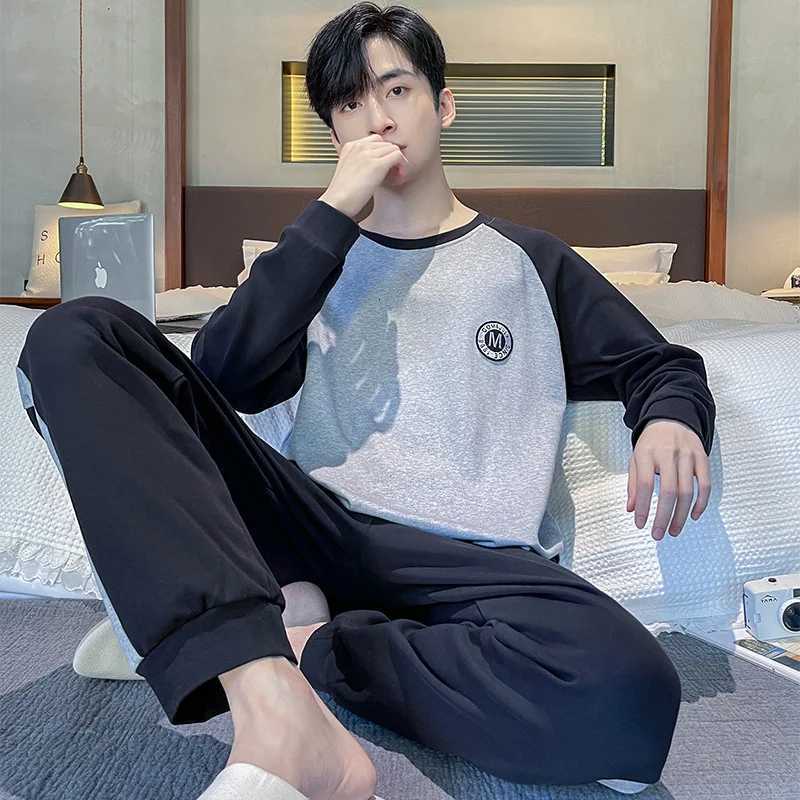 Summer Knitted Plaid Cool Mens Pajamas Casual Short Tops + Long Pants Sets Mens Sleepwear Nightwear Pijamas 4XL Homewea3 W250717