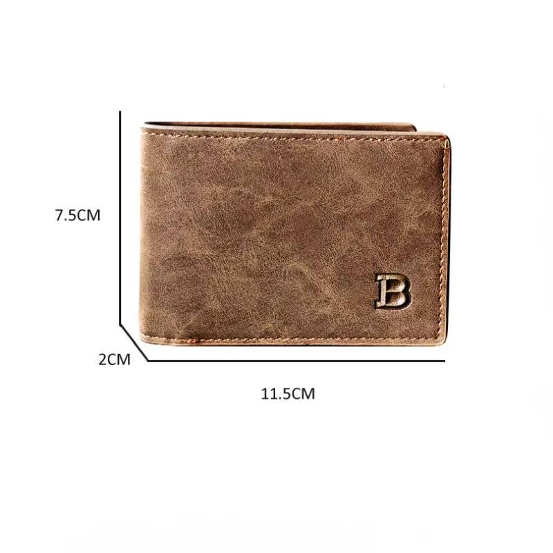 New Retro Short Zipper Leather Small Money Purse Design Top Men Thin Wallet with Coin Bag ddmynov