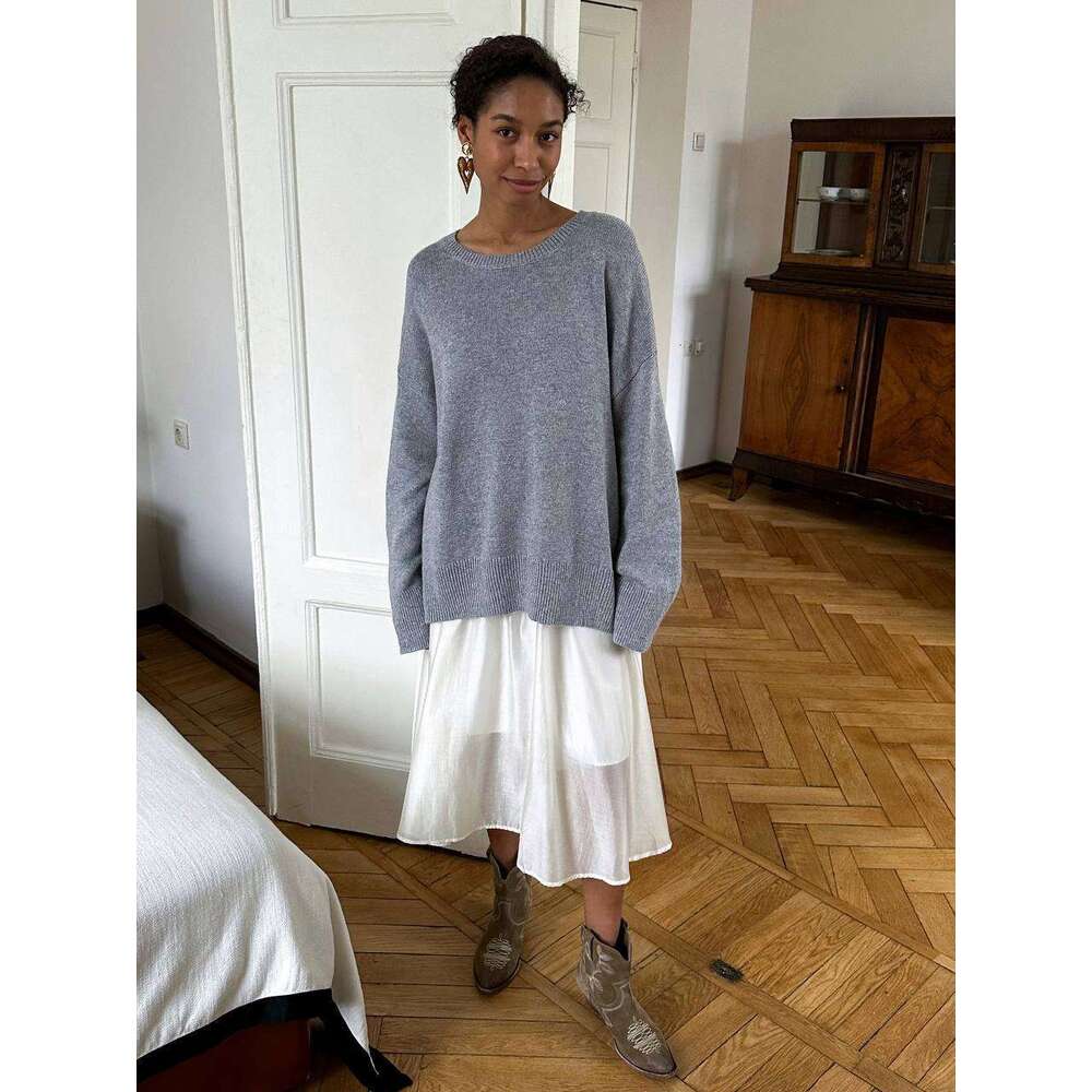 New Style Silky Glossy Midi French Elegant Versatile Pleated Mid-Length Skirt For Women Ins B5