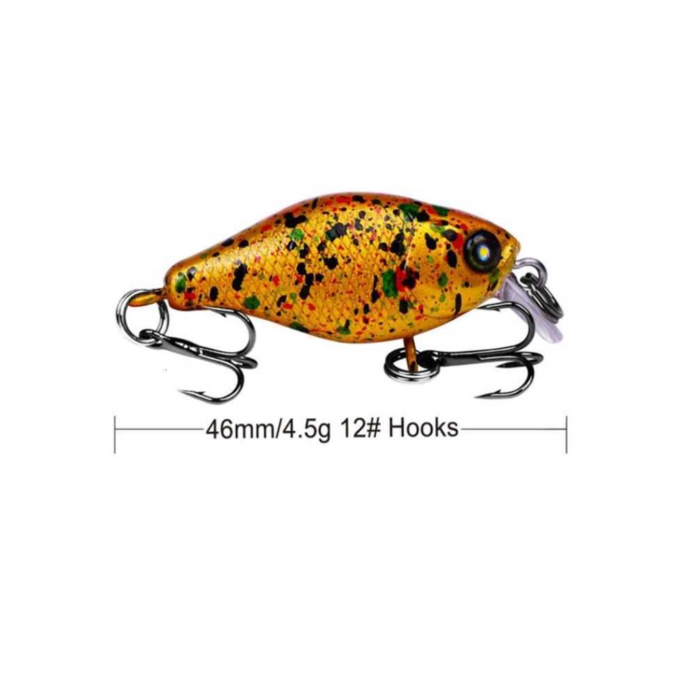 1Pcs Crank WobbLErs 45mm 4.3g Mini Crankbait Artificial Plastic Hard Bait Bass Pike Fishing TackLE Z250717