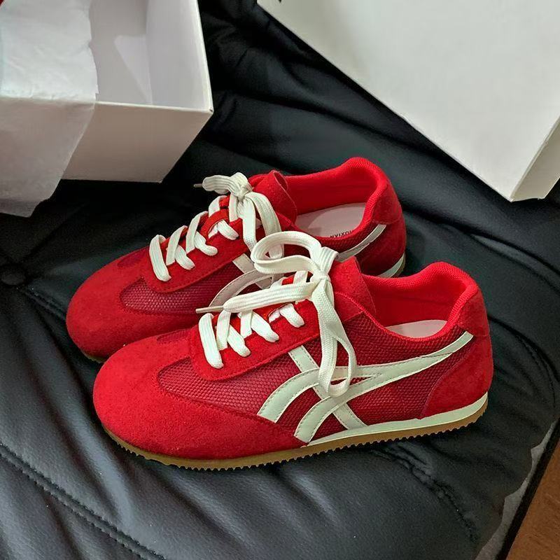 Mesh Breathable German Training Shoes for Women 2025 Summer Autumn New Lightweight Student Versatile Flat Casual Sports Sneakers ddmysaturn