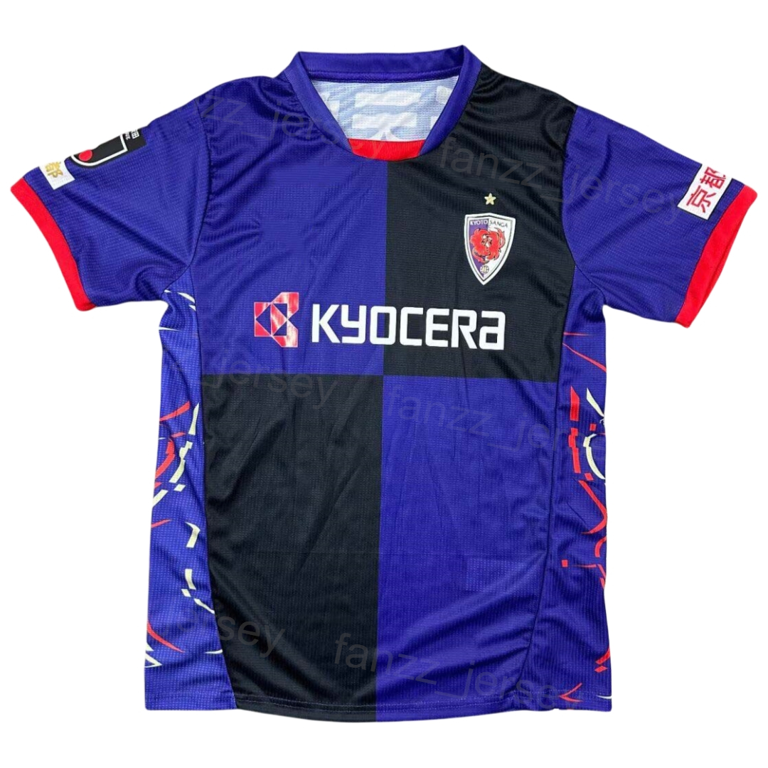 Club Mans Kyoto Sanga Soccer Jersey 29 OKUGAWA 11 TULIO 26 OTA 22 SUGAI 39 HIRATO 8 YONEMOTO 2 FUKUDA 18 MATSUDA 9 PAPAGAIO 14 HARA Custom Football Shirt Kits 2025-26