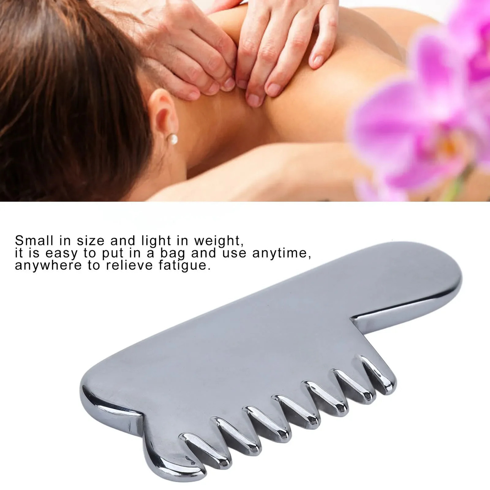 Comb Natural Energy Stone Terahertz Massage Lightweight Portable Shaving V Face Beauty Comb 250716