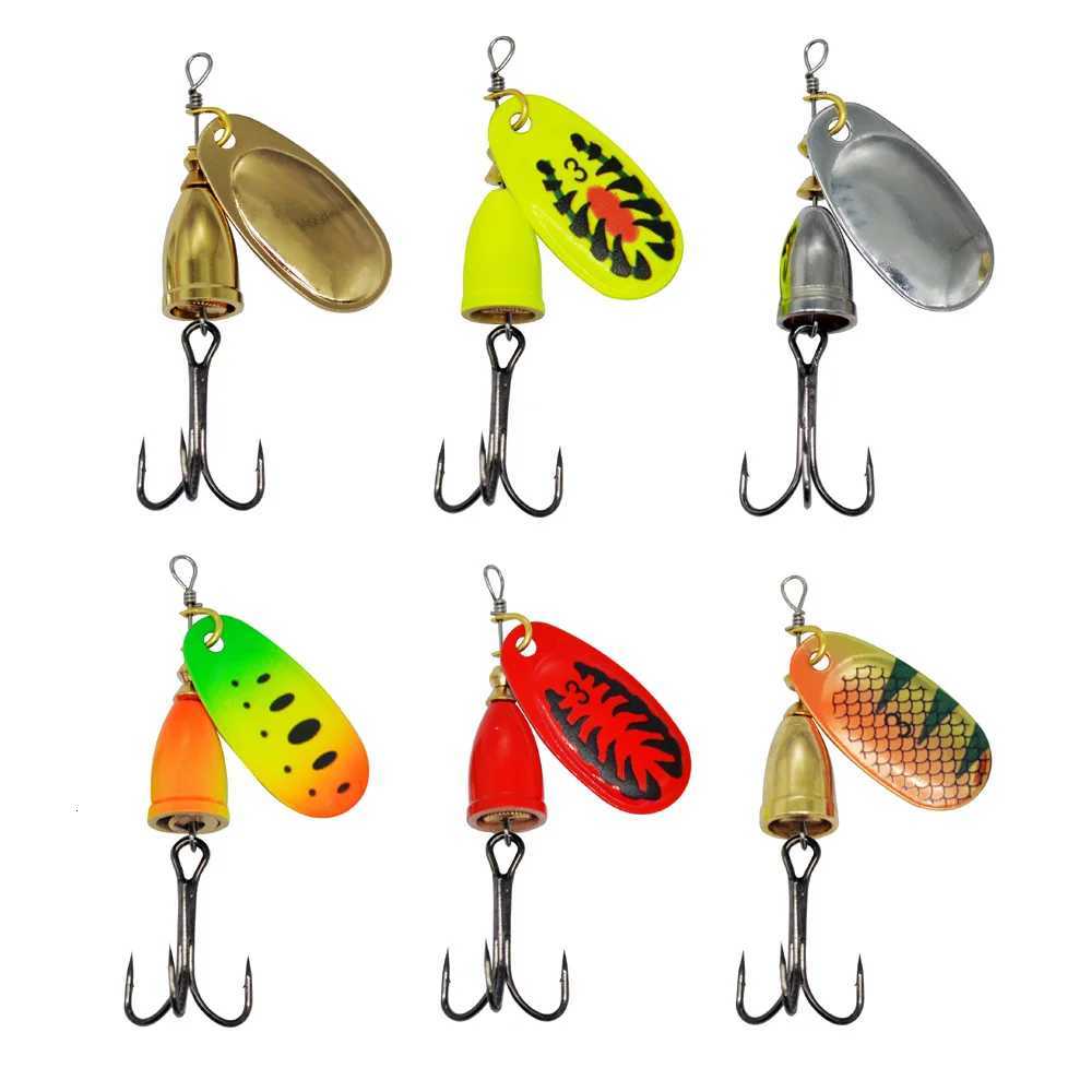 Fishing Lure Spinner Bait Copper Bell Artificial Metal Lures 8g Compound Baits Rotation Sequins 1 Piece SALE Z250717