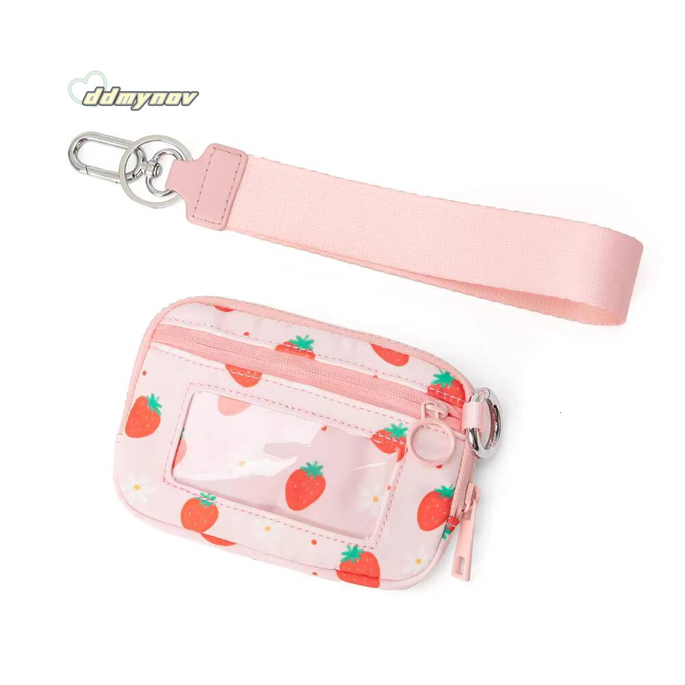 Women Female Card Holder Coin Short Wallets Small Purse Zipper Keychain Clutch Bag Wallet ddmynov