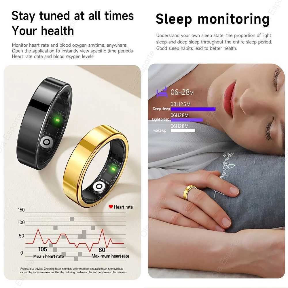 4 Samsung Galaxy Ring 2025 Nev Smart Ring Men Women Bluetooth Health Monitor IP68 5ATM Waterproof Multi-Sport Modes Smartring W250717