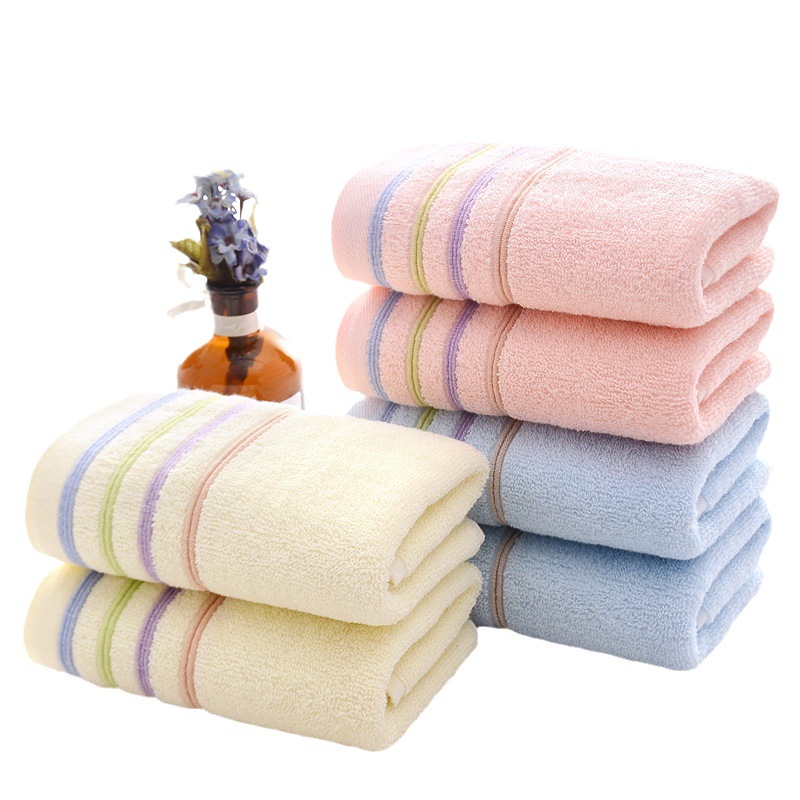 8 sets of pure cotton towel set for home use including adult face towels that are thick absorbent luxurious bathroom towels and beach towels