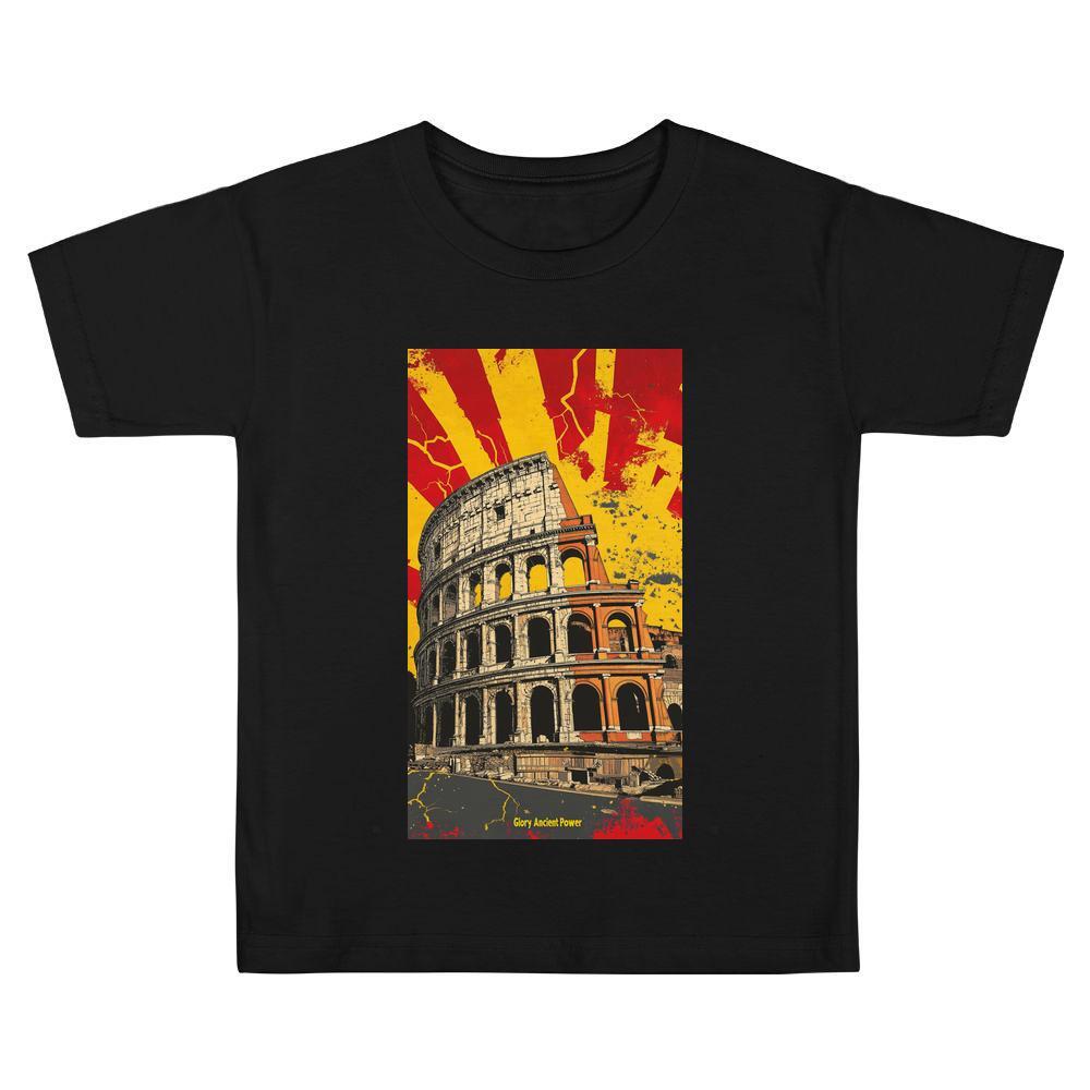 ddmywed Boy and girl Children's T-shirt a T-shirt with an image of the coliseum in rome, italy
