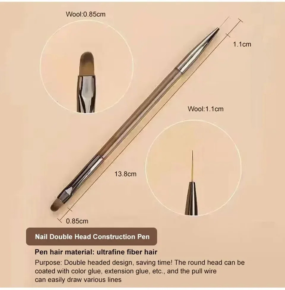 9PCS Nail Brush Liner DIY Painting Pen Manicure Acrylic Drawing Brush for Nail Art n Nails Tip Display Painting Tool 250716