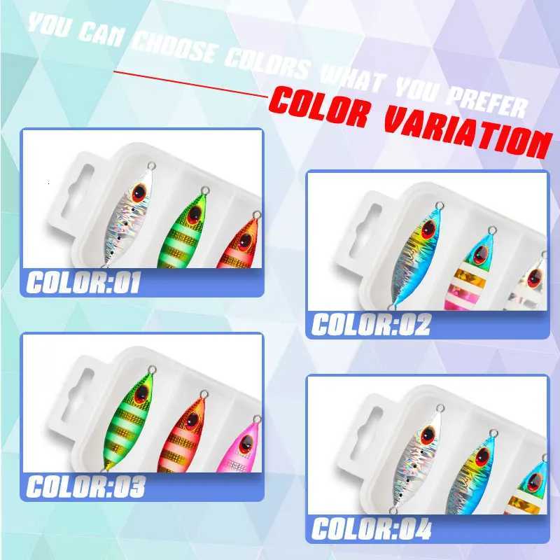 Magic Works Metal Lure 14G 20G 30G Sea Fishing Set Artificial Bait Kit Fishing Tackle Professional Slow Jig Lures Saltwater Z250717