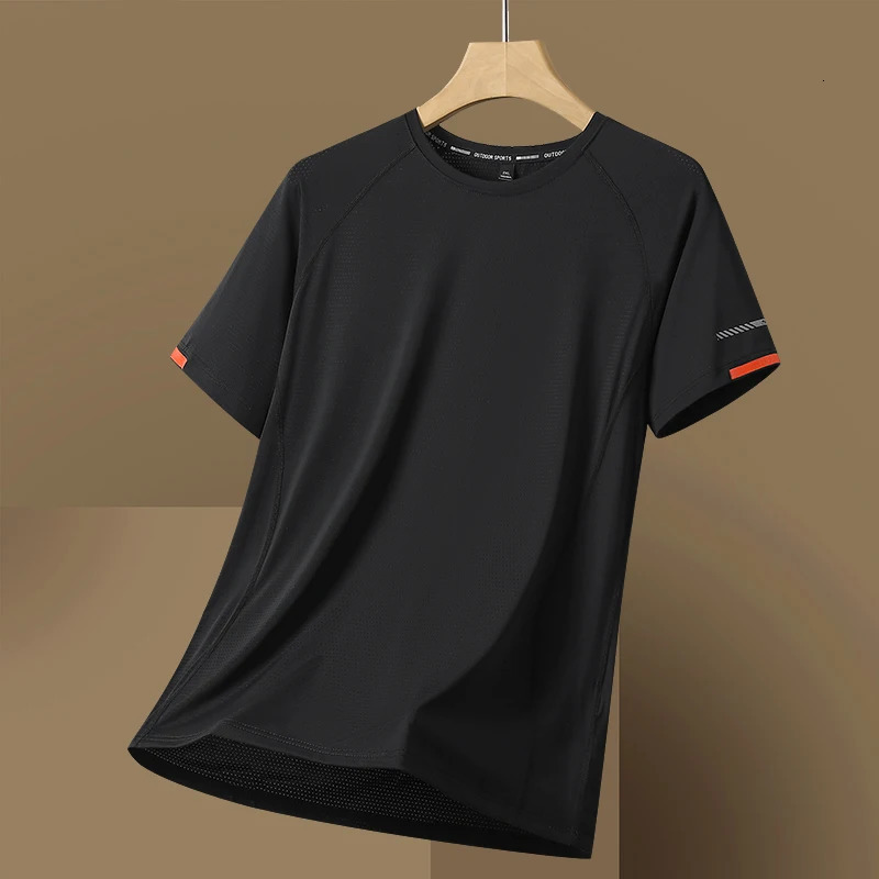 For 2025 Summer T Shirt Fashion Short Sleeves Quick Dry Running Casual MenS T-Shirts Oversize 7XL 8XL Top Tees Tshirts 250715