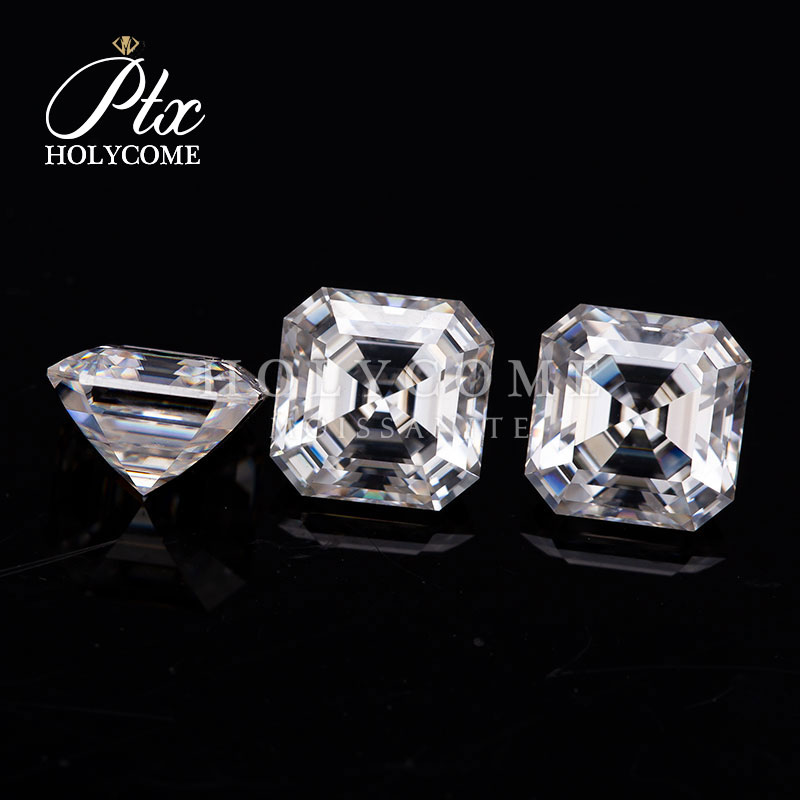 Wholesale Asscher Cut Moissanite D White VVS Stone All Sizes Excellent Cut Diamond GRA Certificate Diamond Loose Moissanite for Jewelry Making