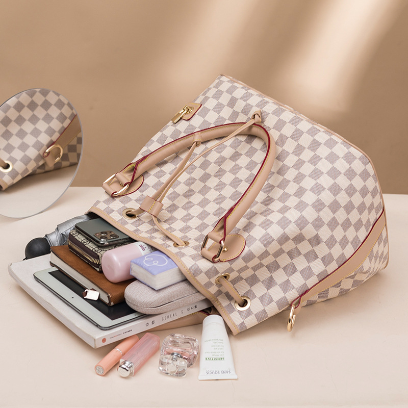 European and American Trendy Brand Retro Large Capacity Handheld Water Bucket Bag High Grade Women's Casual Bag2025