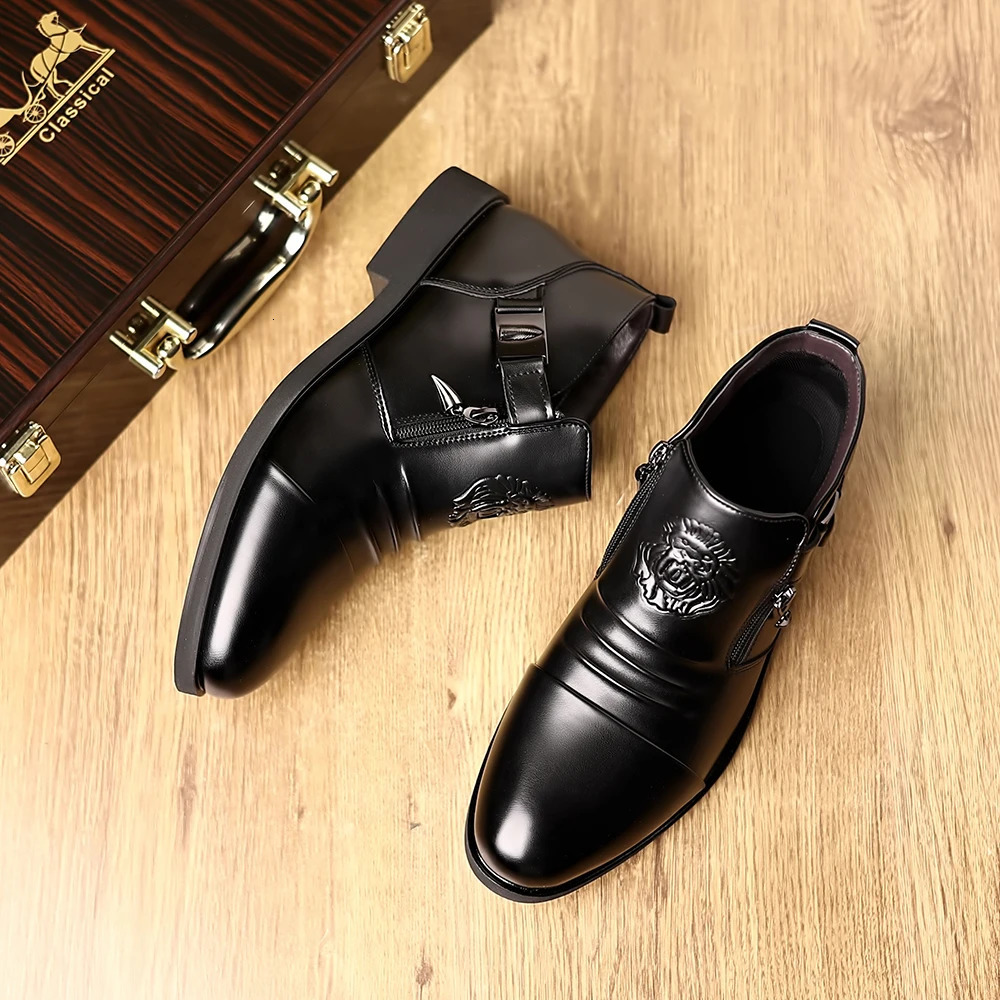 Mioeert Lightweight Casual Chukka Ankle Boots Dress For Men Slip On Fashion Dress Shoes For Men 250717