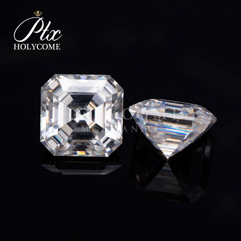 Wholesale Asscher Cut Moissanite D White VVS Stone All Sizes Excellent Cut Diamond GRA Certificate Diamond Loose Moissanite for Jewelry Making