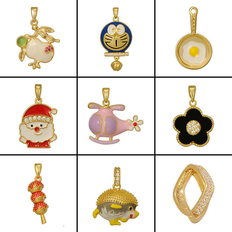 Tiktok Live Internet Celebrity Necklace Electroplated Micro Inlaid Zirconia Clavicle Chain Pendant DIY Accessories Female D89