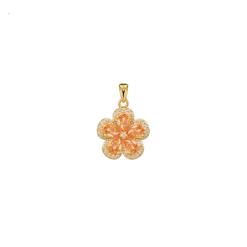Tiktok Live Internet Celebrity Necklace Electroplated Micro Inlaid Zirconia Clavicle Chain Pendant DIY Accessories Female D89