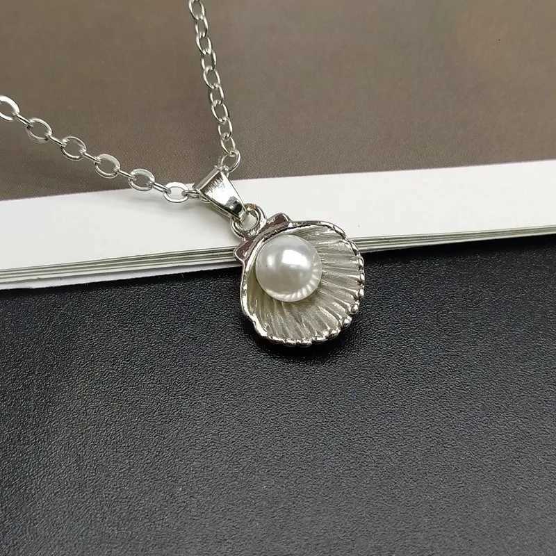 Trendy Fashion Shell Imitation Pearl Pendant Necklace For Women Fashion Collar Neck Jewelry Wholesale Dropshipping XJ250717