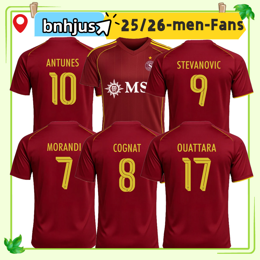 2025 2026 Servette FC soccer jersey MAGNIN COGNAT STEVANOVIC VARELA OUATTARA MAZIKOU ANTUNES VARELA OUATTARA 25 26 Home Away Maillot men football shirt