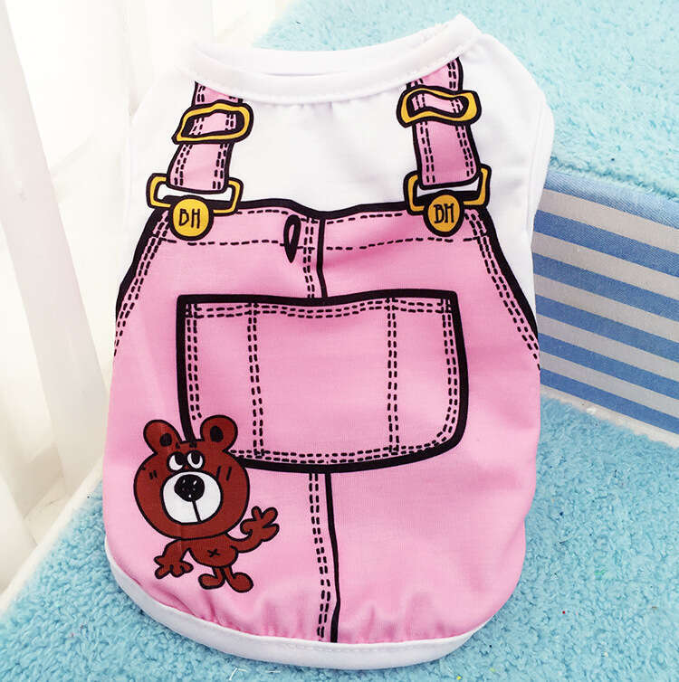 Pet Dress Pet Clothing Pet Spring Summer Outfit Kitten Vest Cat Dog Clothes Mesh Teddy Bichon Pomeranian Apparel Supplies