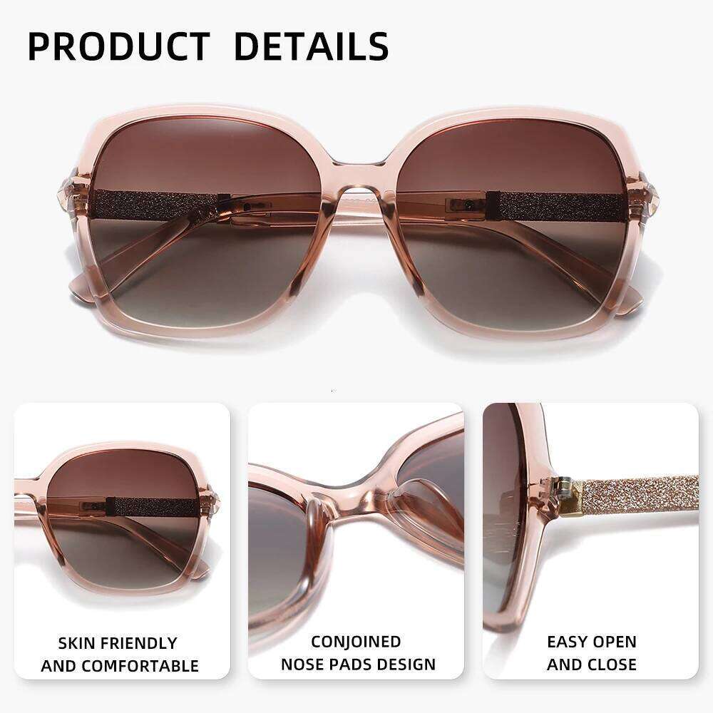 KINGSEVEN Oversized Sunglasses For Women Travel Glasses Polarized UV400 Sun Shades for Lady Eyewear Accessory
