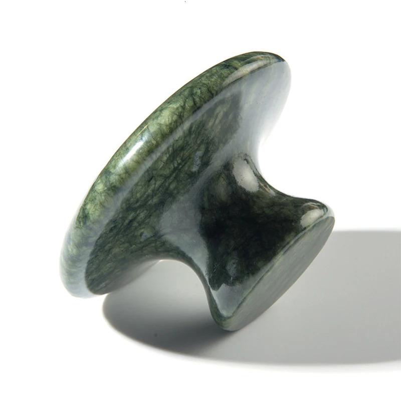 Natural Xiuyu Large Mushroom Shaped Jade Massager Jade Beauty Gouache Scraper Beauty Gua Sha Massage Stone 250716