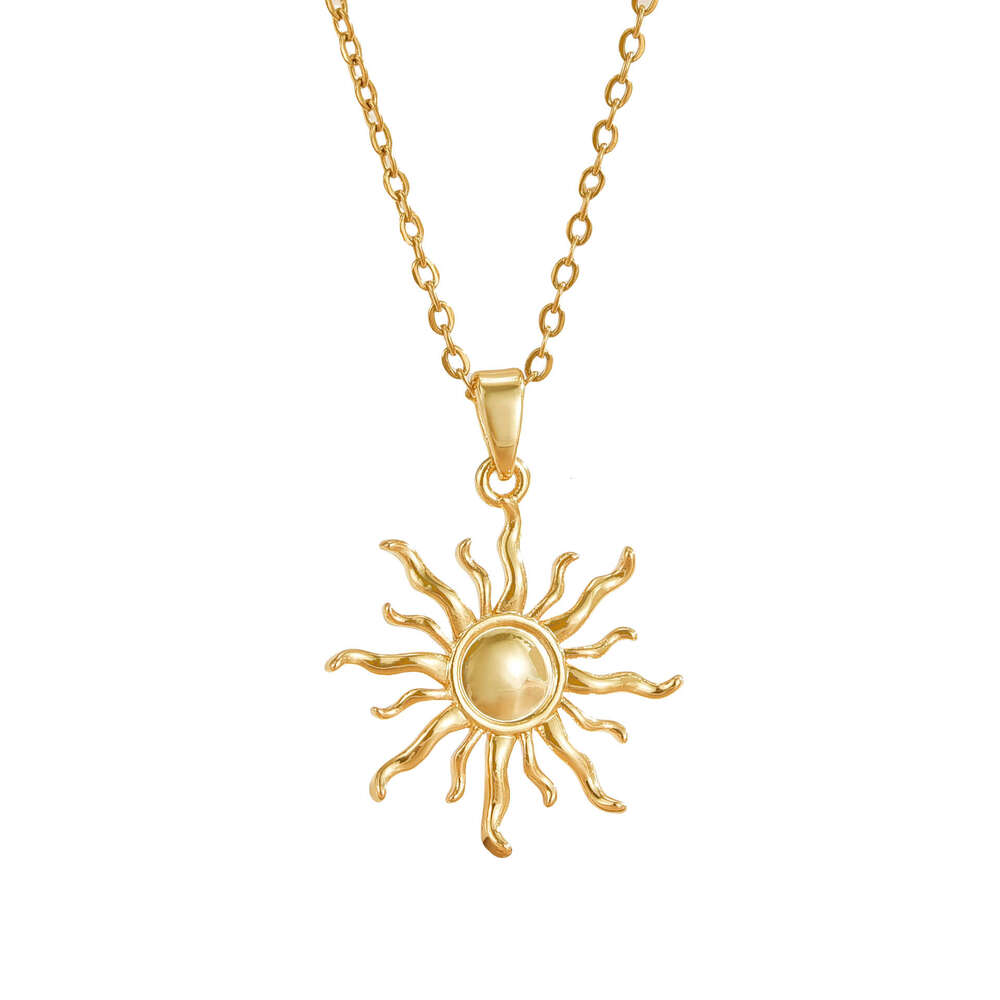 Summer Fresh Simple Fashion Pendant Necklace For Women, Light Niche High-End Titanium Steel Collarbone Chain Accessory Fei Rong 3Bf