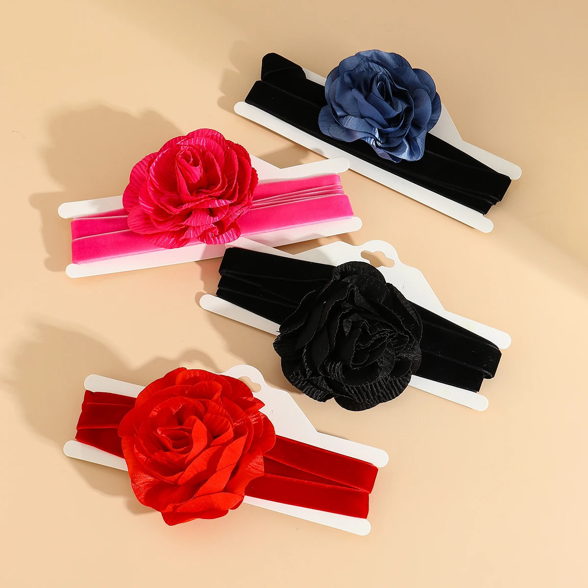 Elegant Long Flannelette with Big Flower Choker Necklace for Women Trendy Charms Wide Collar Fashion Jewelry Accessories 250716
