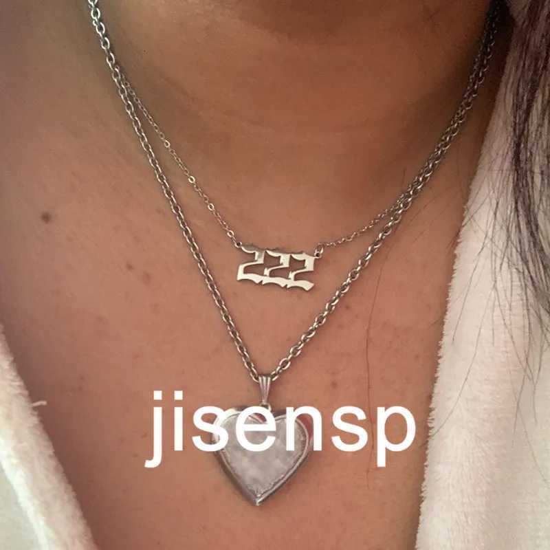 Stainless Steel Angel Number Lucky Numbers Necklaces 111 222 333 444 555 888 999 777 666 Pendant Necklace Charms Jewelry XJ250717