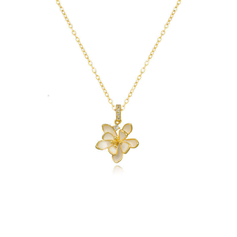 2023 New Lotus Necklace For Women Elegant Versatile National Trend Clavicle Chain Fashion DIY Pendant Jewelry 44D