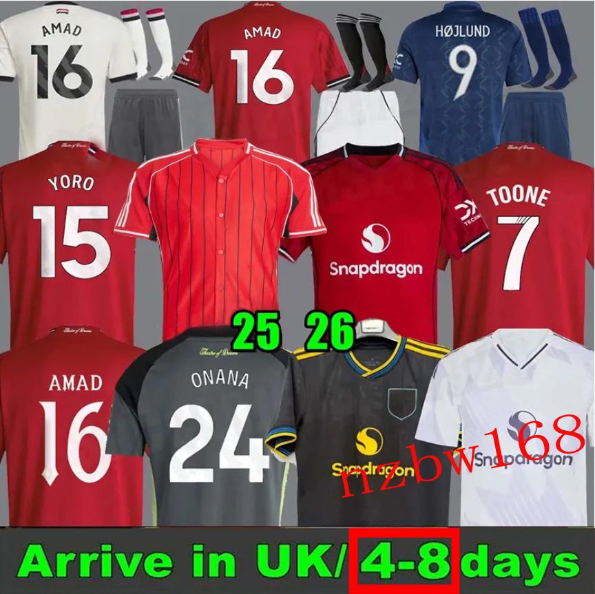 25 26 MAN Soccer Jersey AMAD GARNACHO HOJLUND MAINOO MOUNT unted football shirt MARTINEZ BRUNO FERNANDES YORO UNTED CASEMIRO Zirkzee Kids Child kit unitedjersey 888